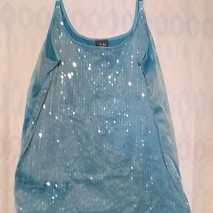 Sequined tank top